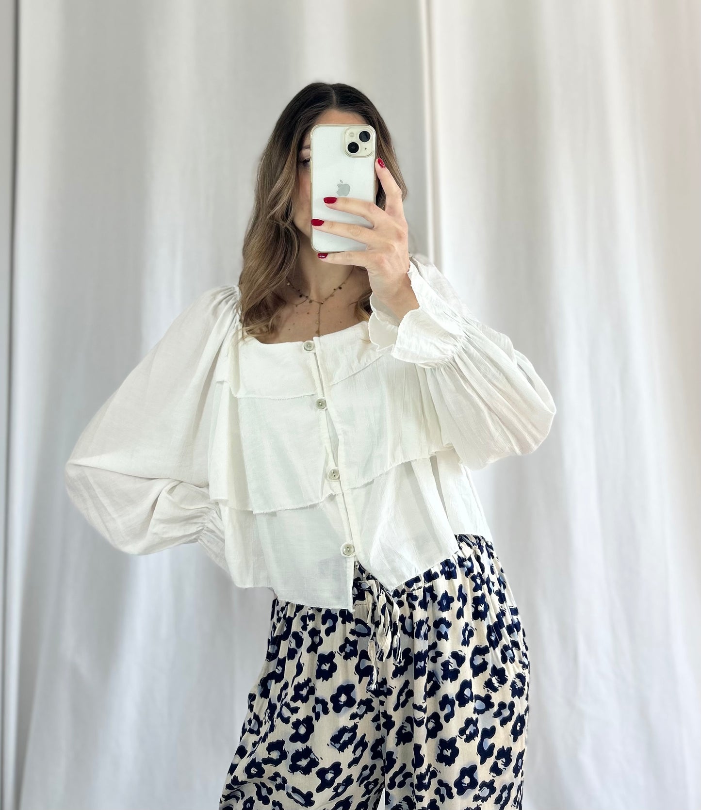 BLOUSE MIRA - BLANC