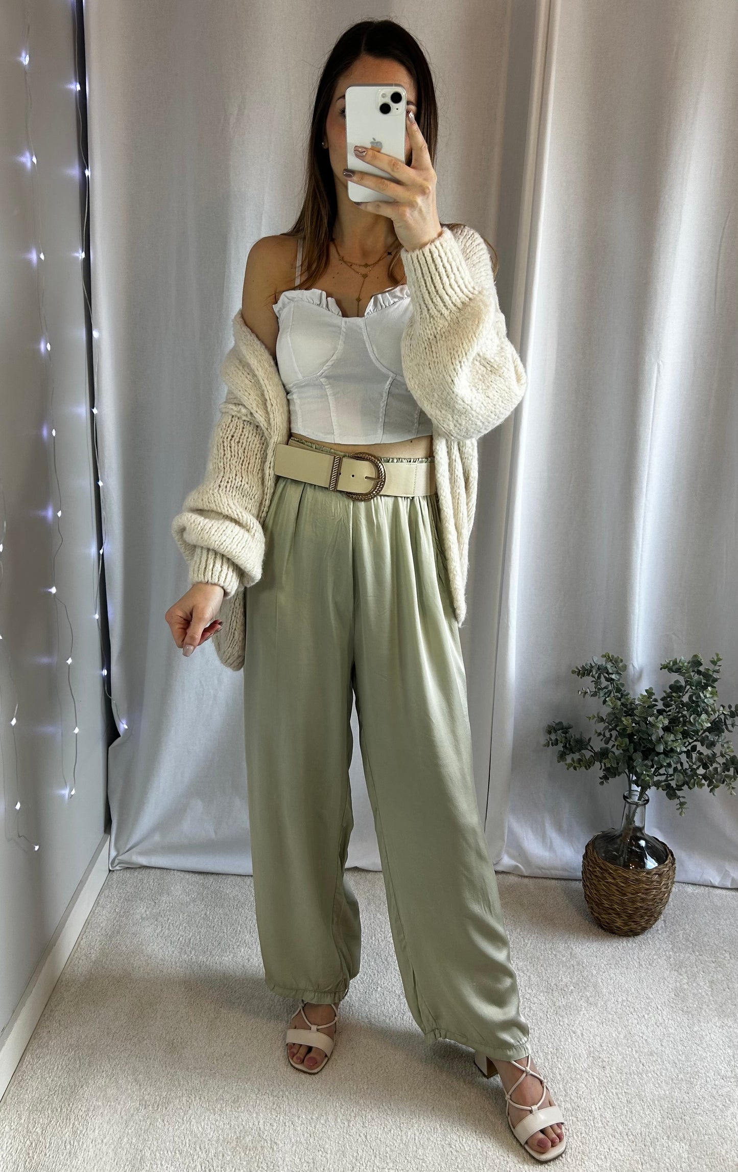 PANTALON ANAÏS - VERT D'EAU