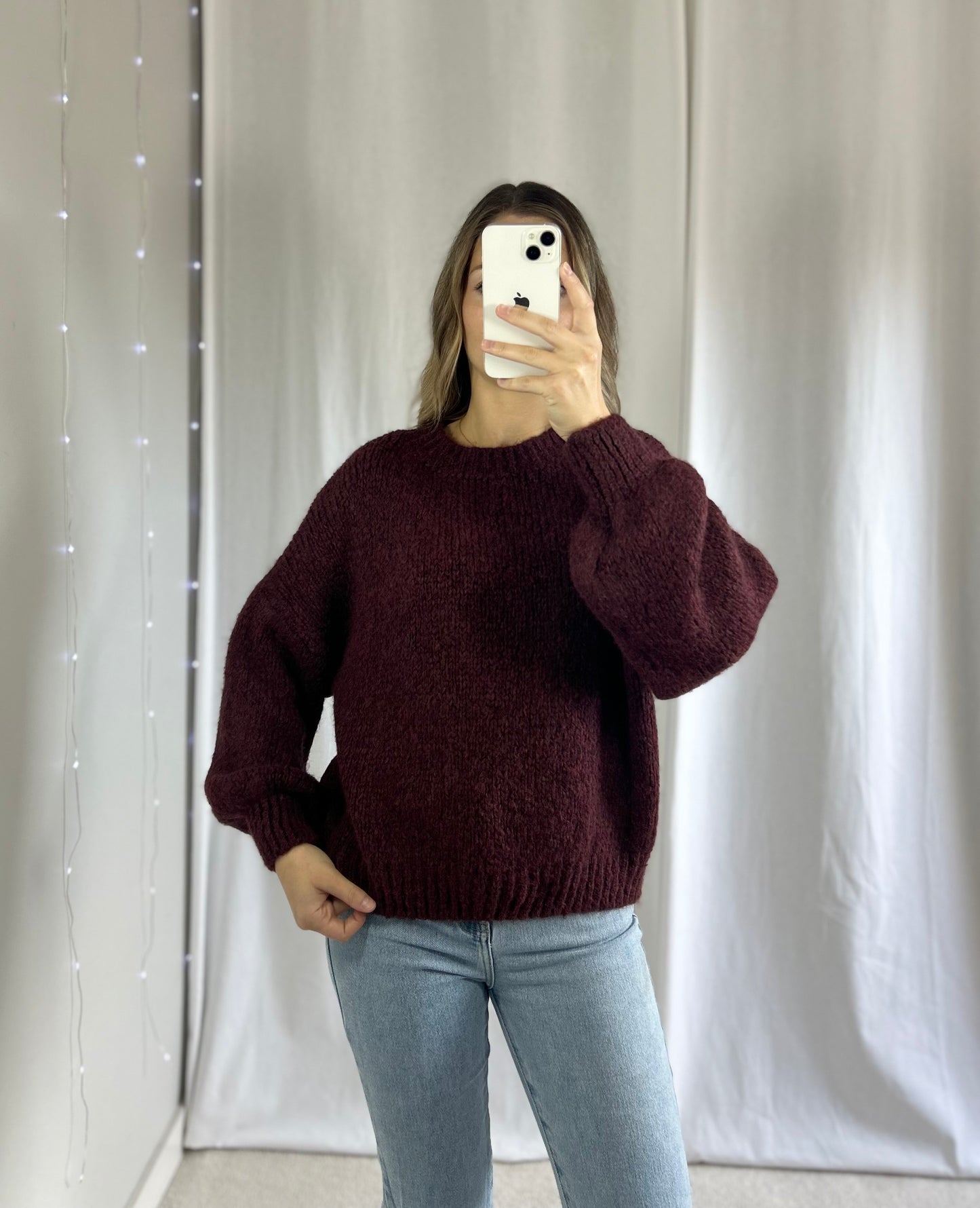 PULL ANAÉ - BORDEAUX
