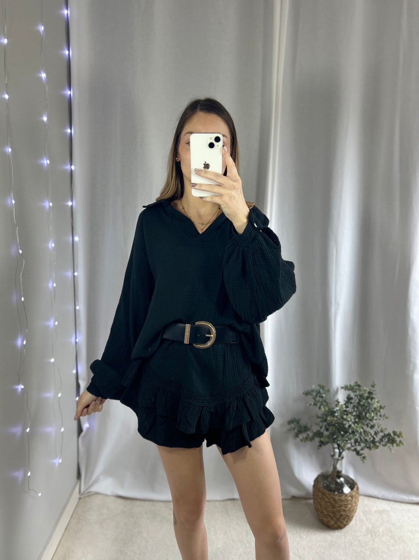 CHEMISE LOUANN - NOIR