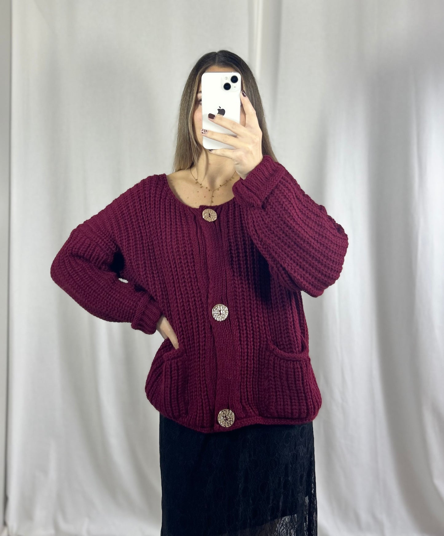 GILET LÉANA - BORDEAUX