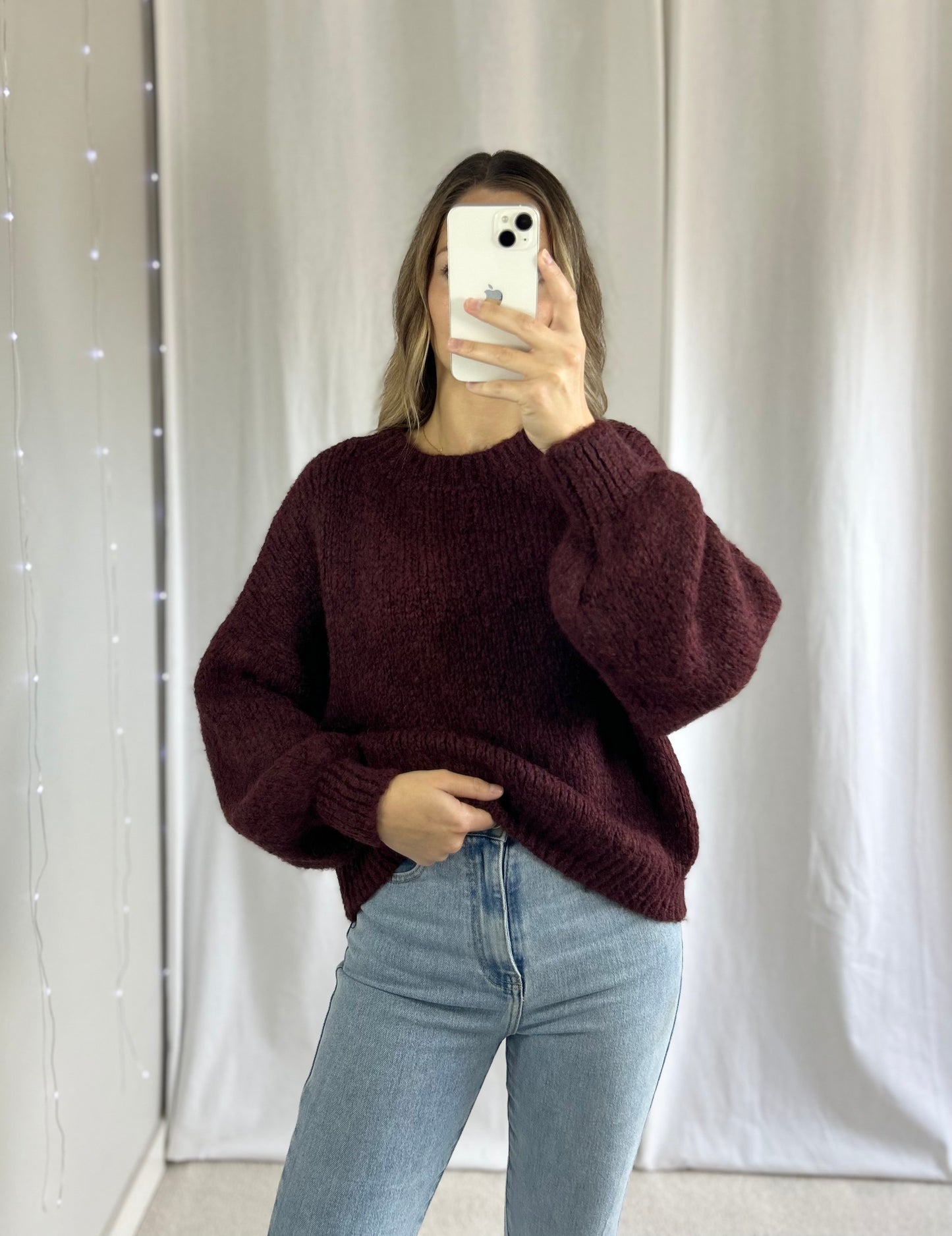 PULL ANAÉ - BORDEAUX