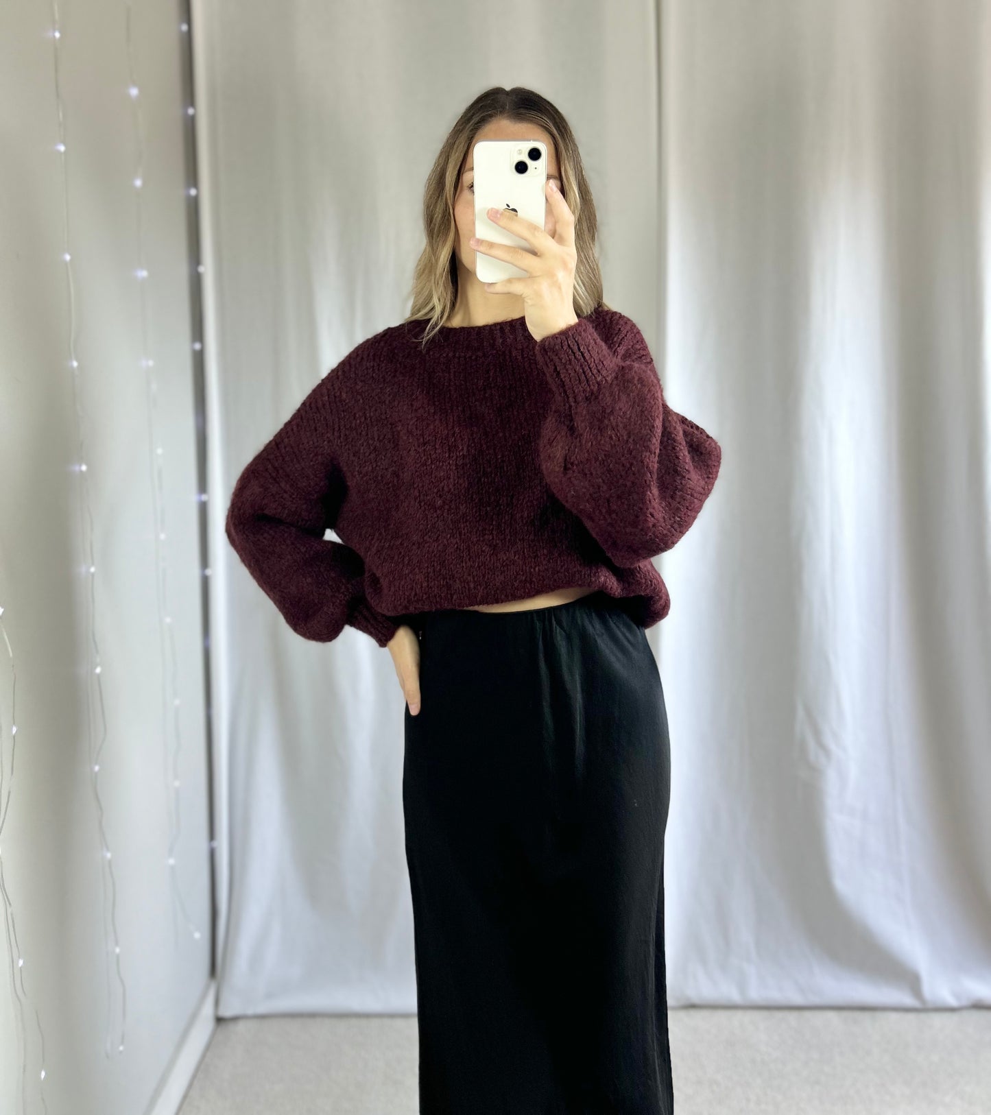 PULL ANAÉ - BORDEAUX
