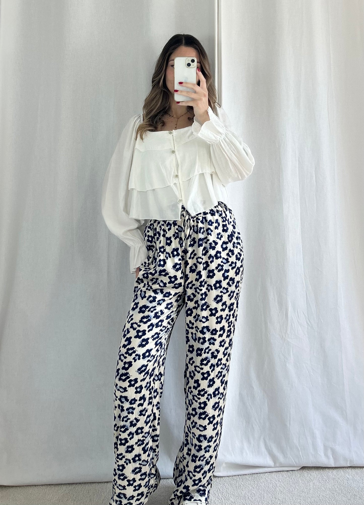 PANTALON LYNA - BLEU