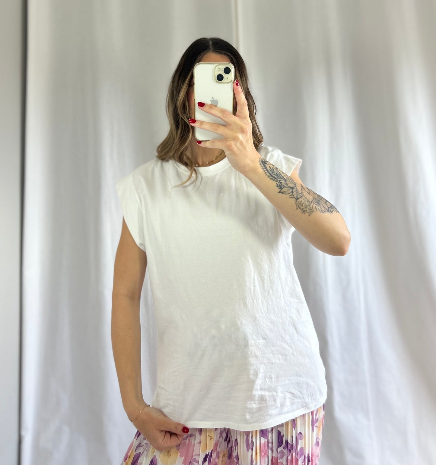 T-SHIRT SARAH - BLANC