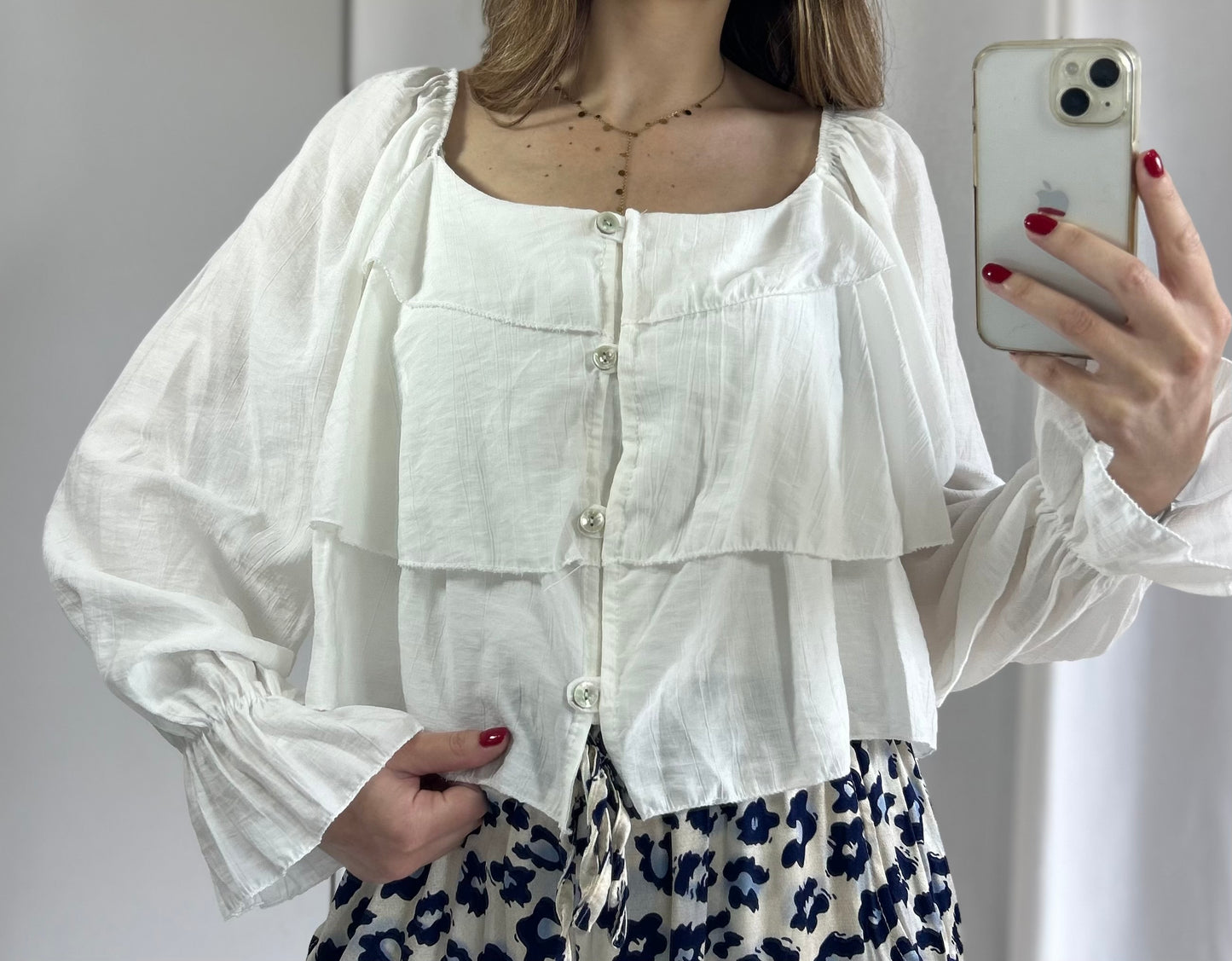 BLOUSE MIRA - BLANC