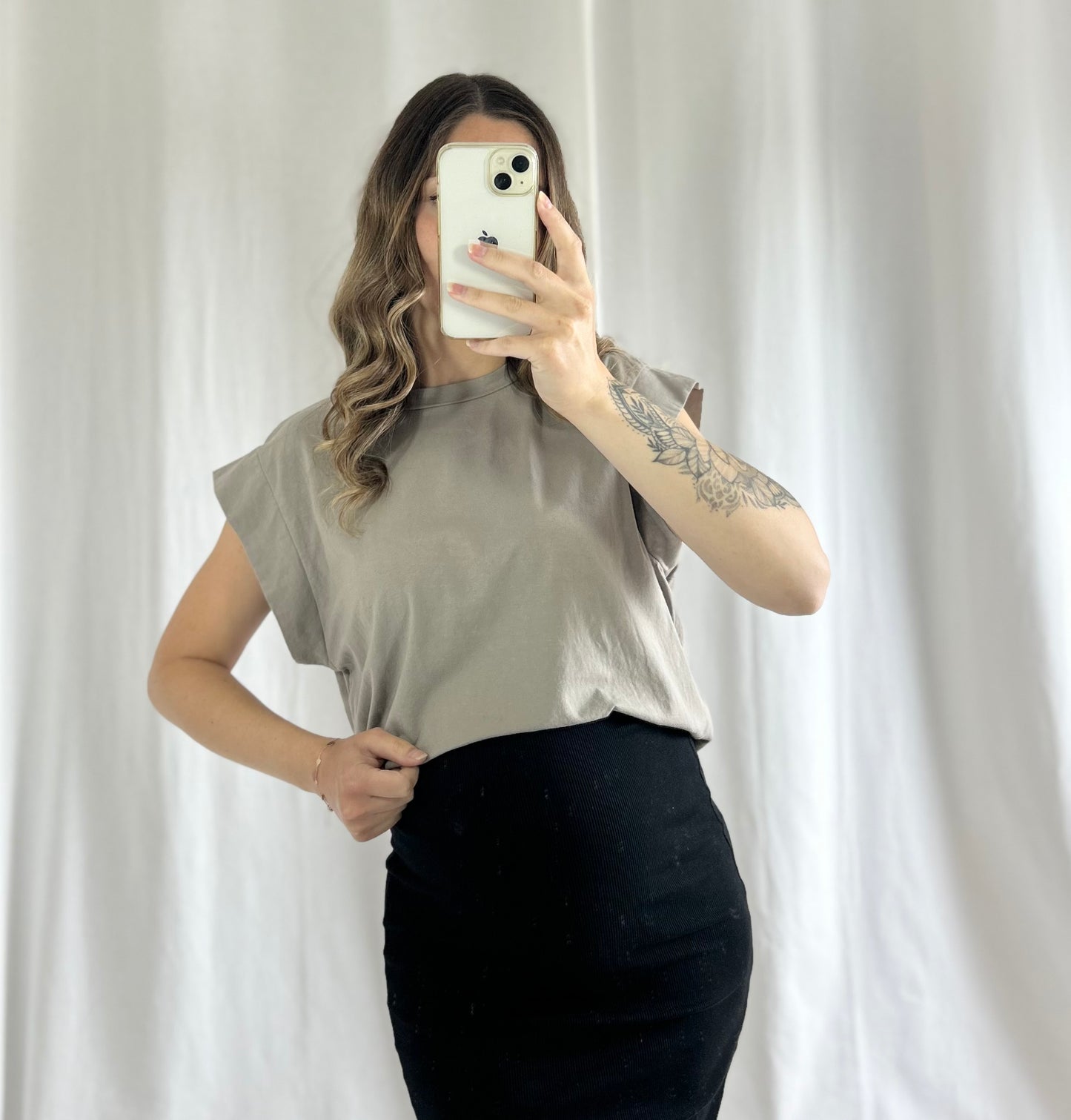 T-SHIRT SARAH - TAUPE