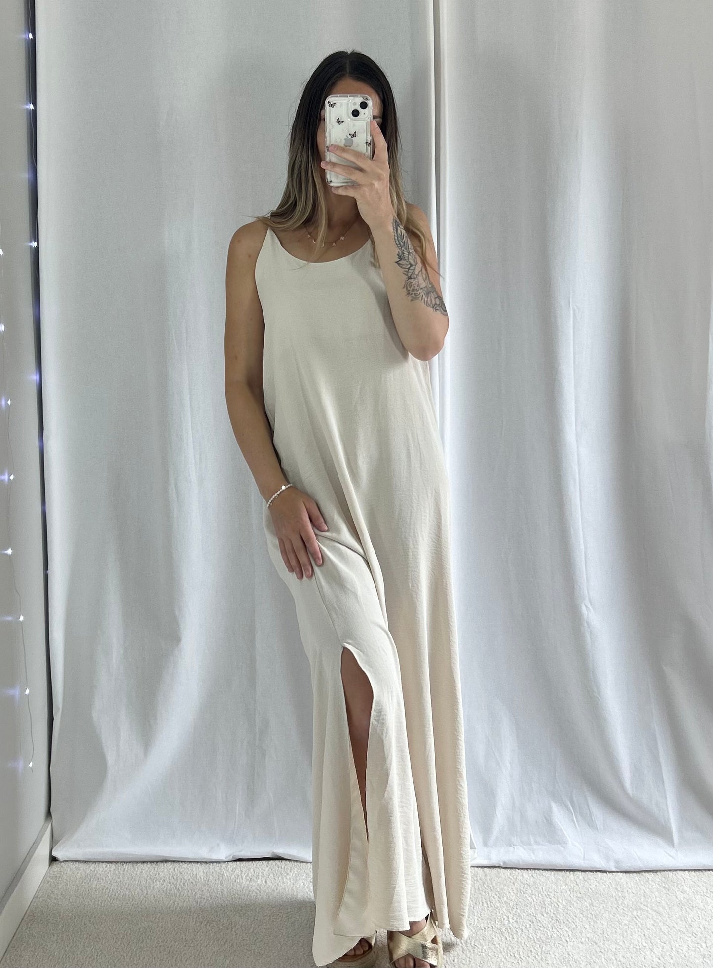 ROBE ILANA - BEIGE