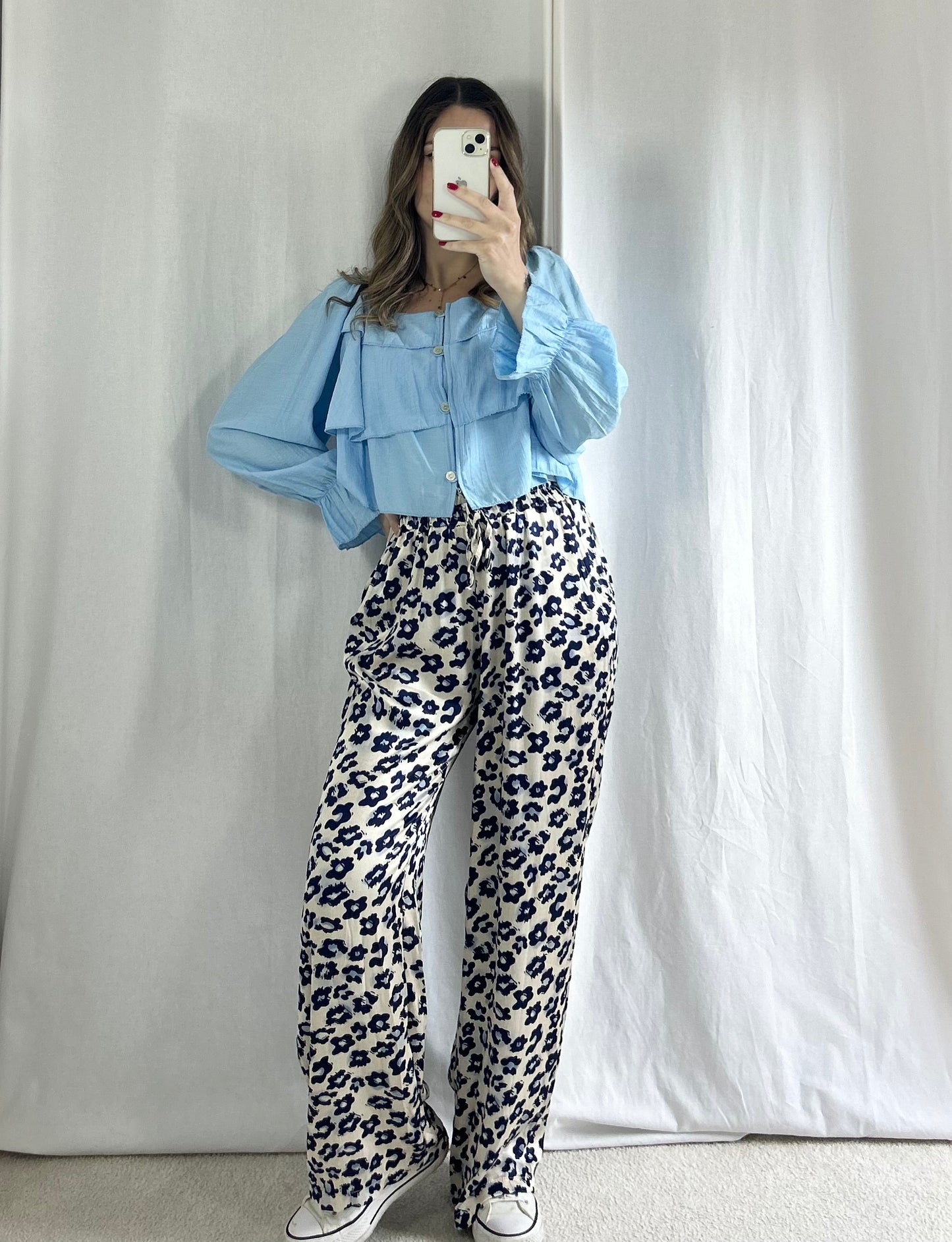 PANTALON LYNA - BLEU
