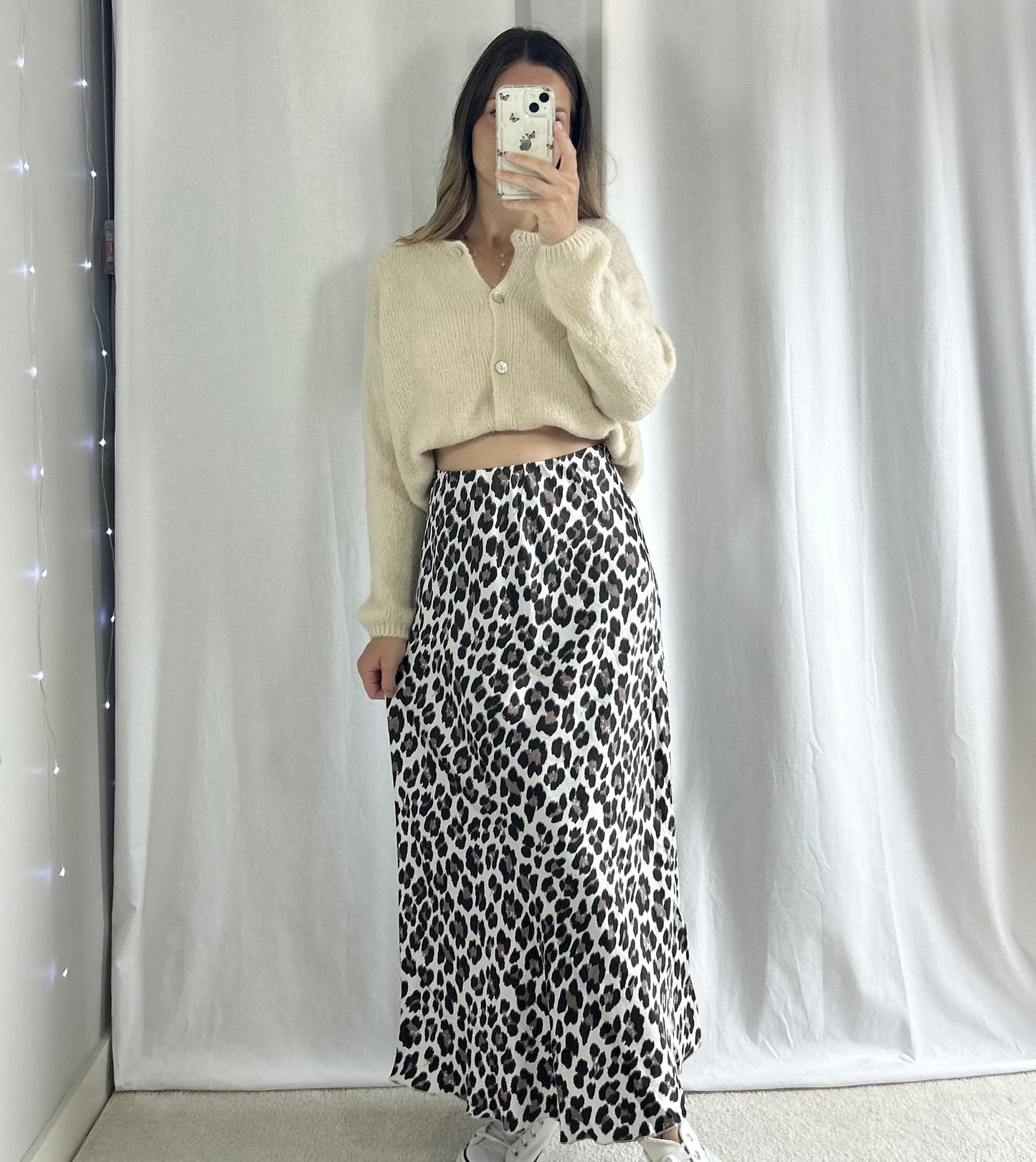 JUPE LONGUE SYNDY - LÉOPARD