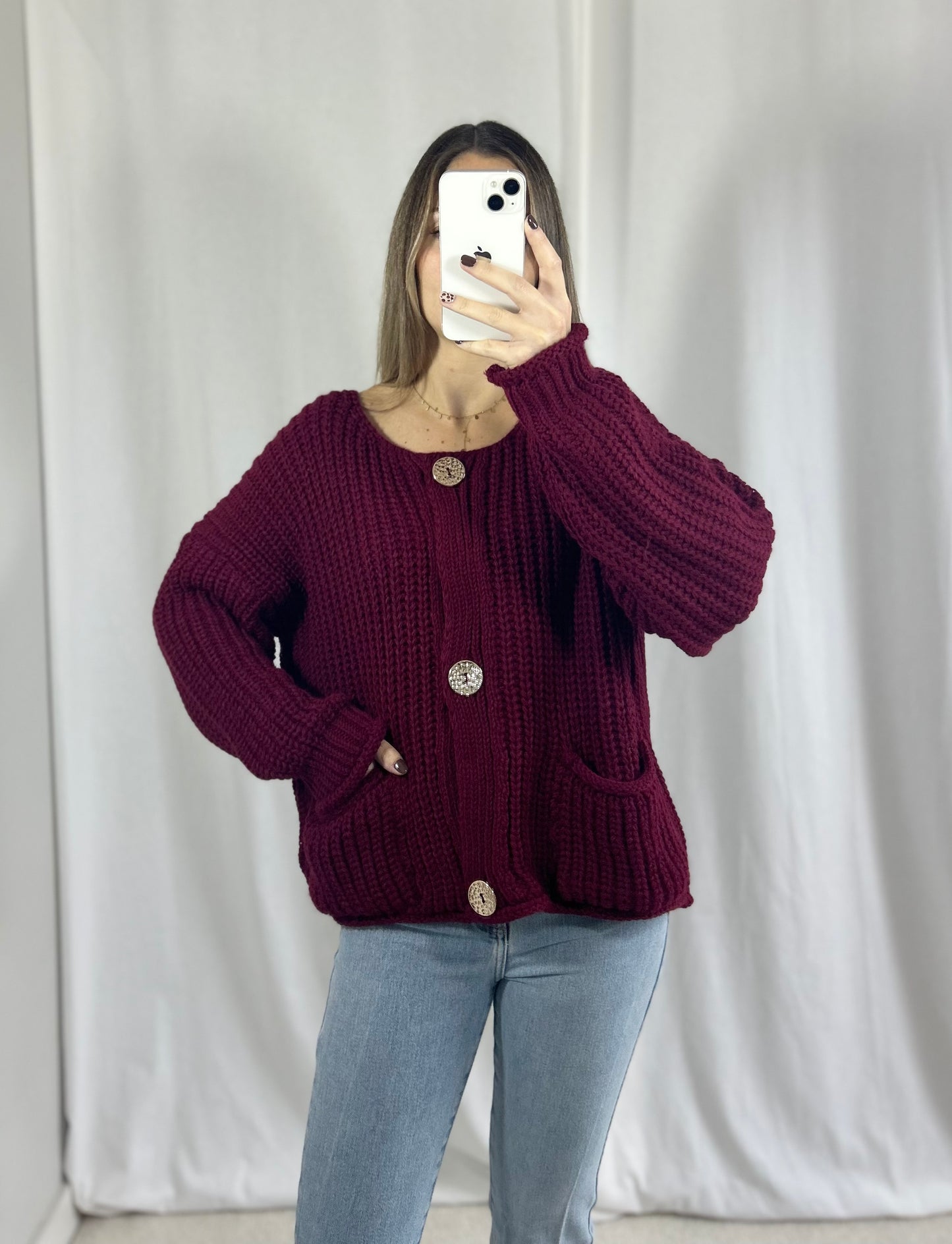 GILET LÉANA - BORDEAUX
