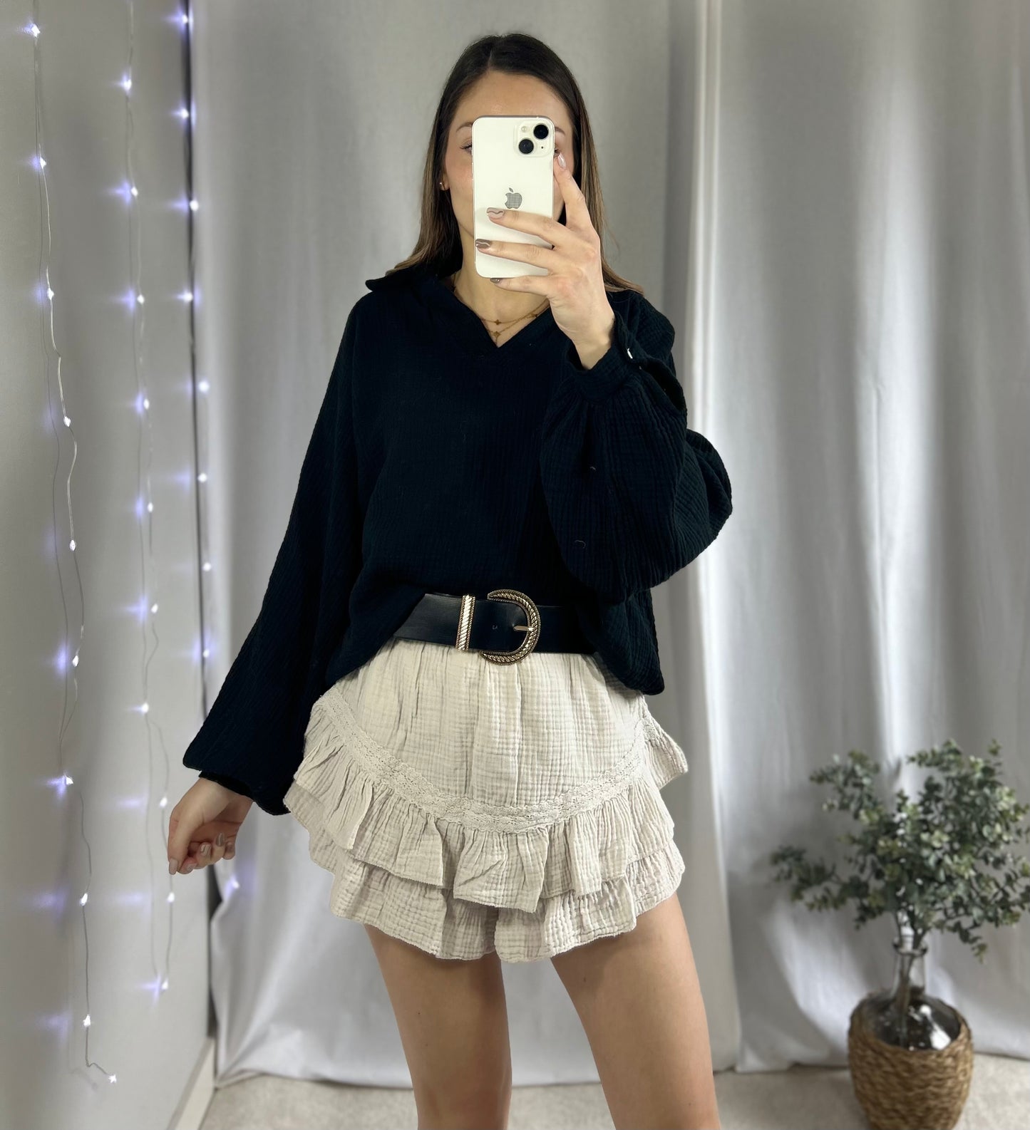 JUPE-SHORT ROMY - ÉCRU