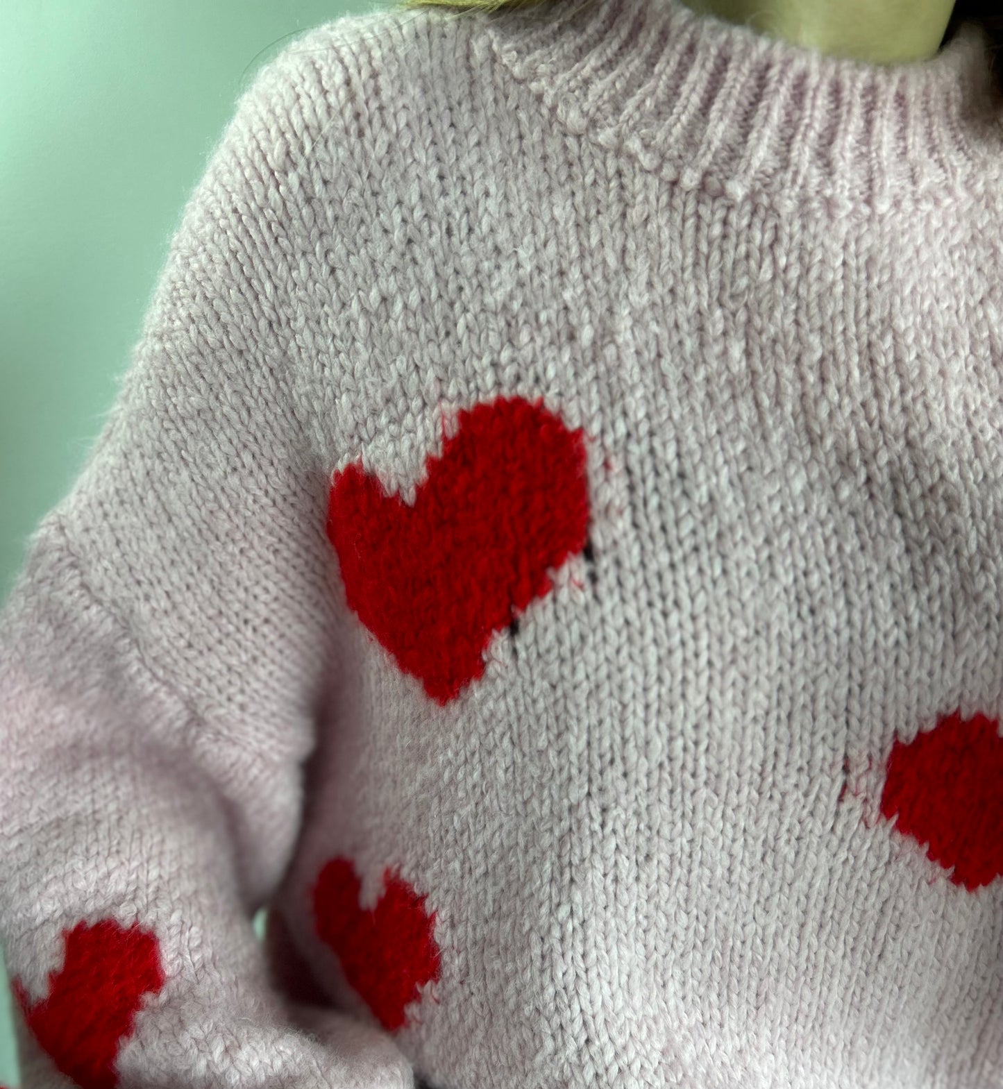 PULL ANAÉ CŒUR - ‼️ DÉFECTUEUX ‼️