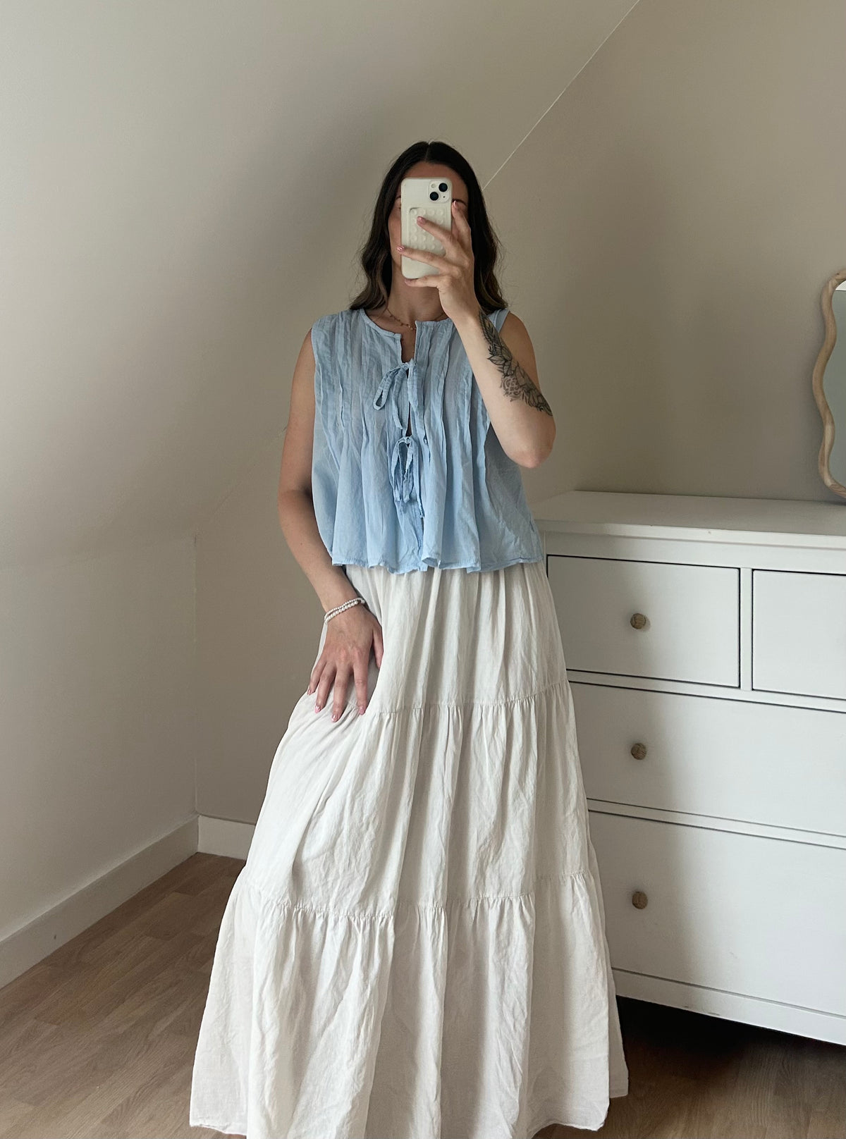 BLOUSE FLORENCE - BLEU