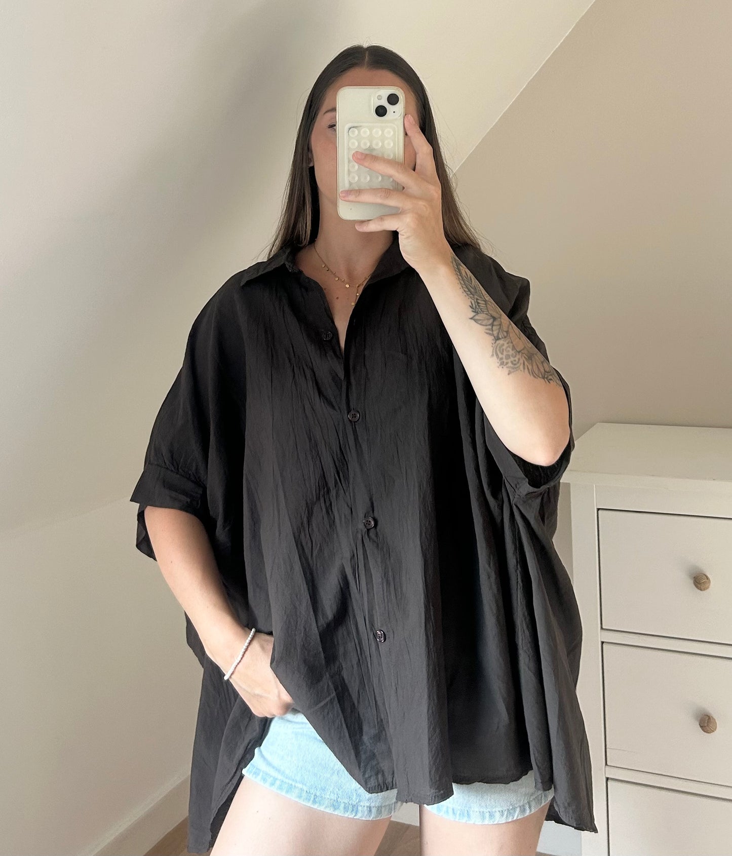 CHEMISE DIANE - MARRON