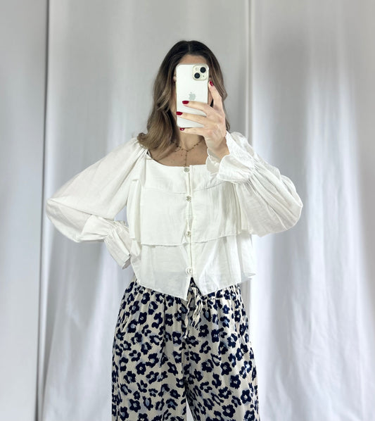 BLOUSE MIRA - BLANC