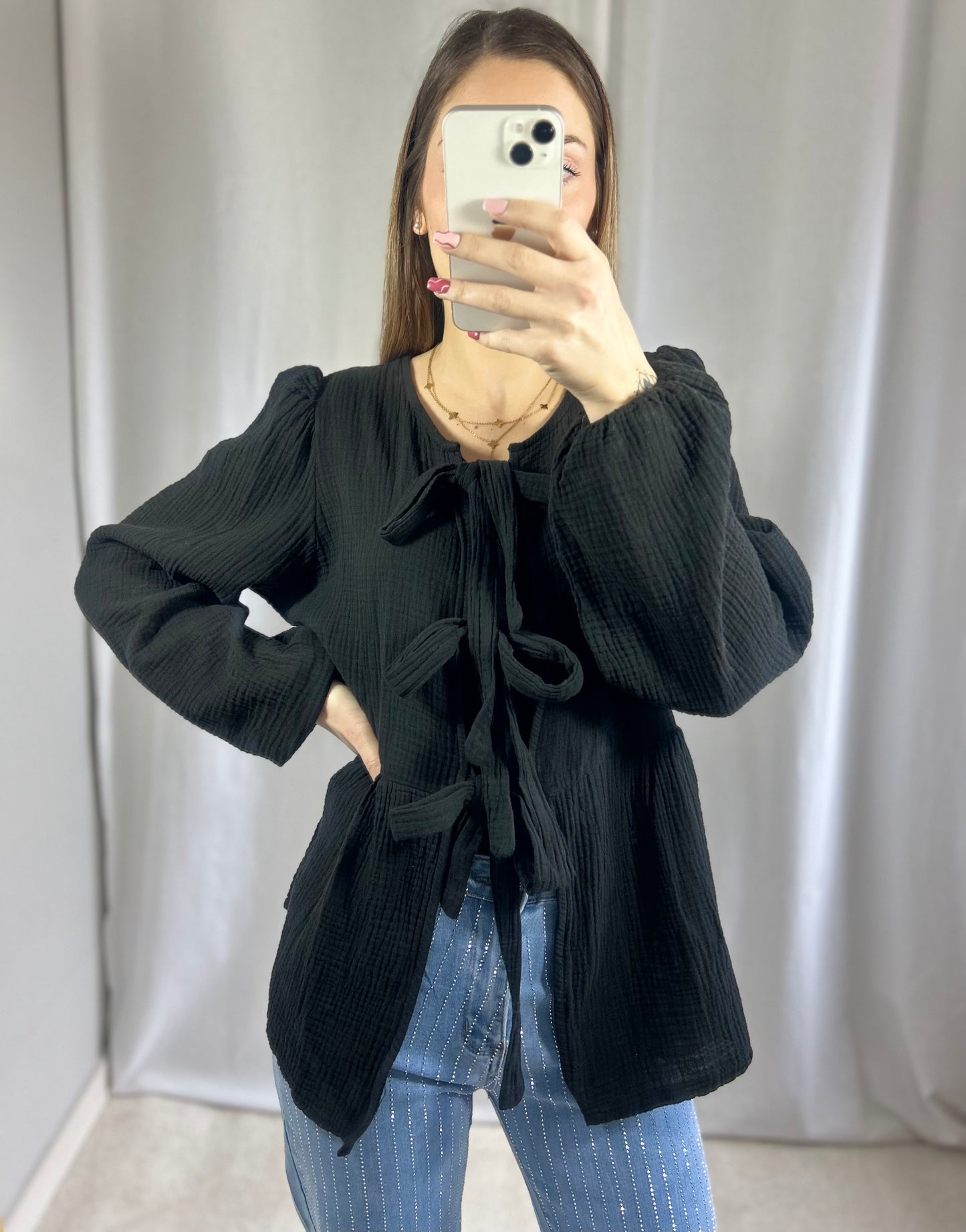 BLOUSE JULIETTE - NOIR