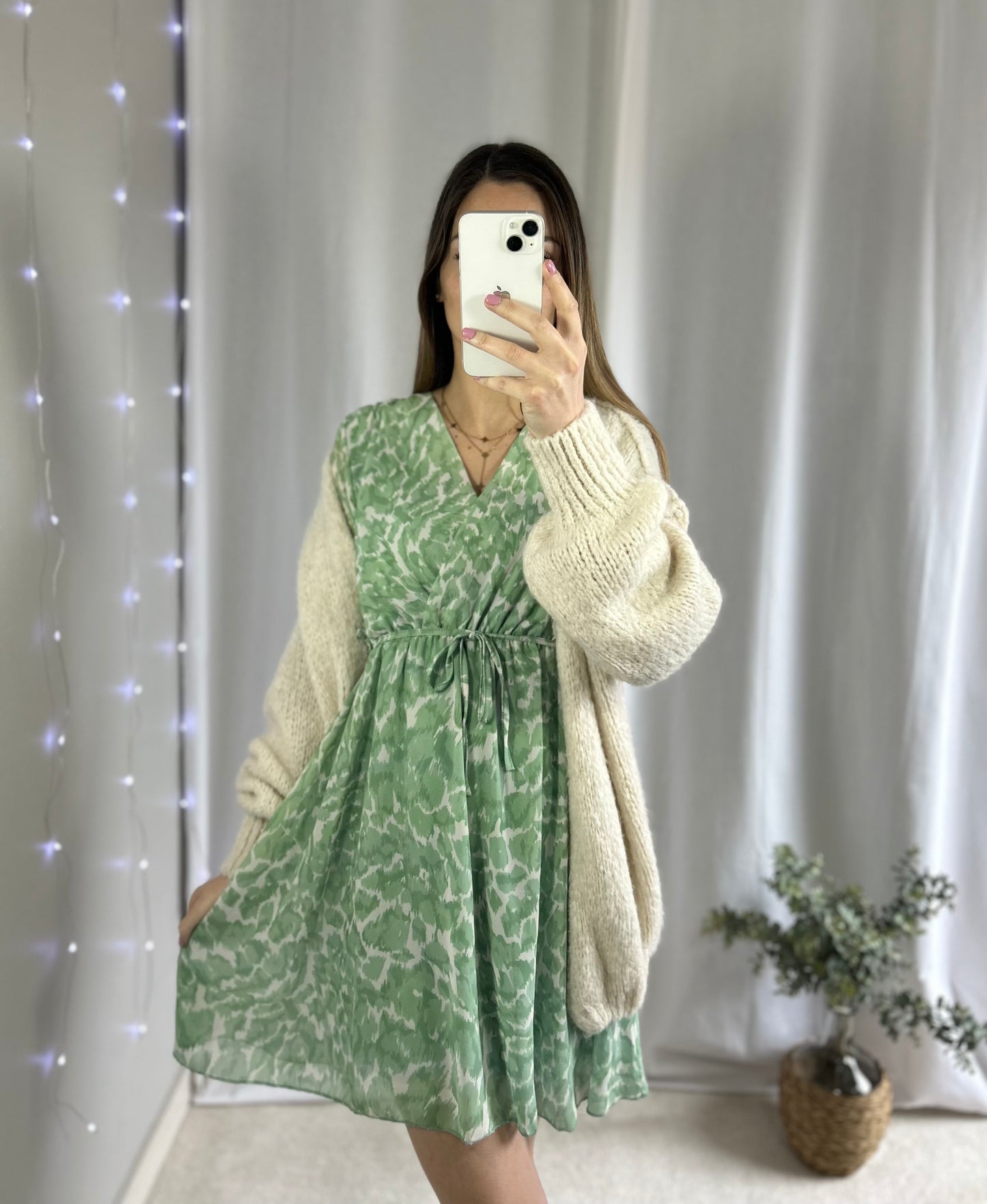 ROBE JULIA - VERT CLAIR