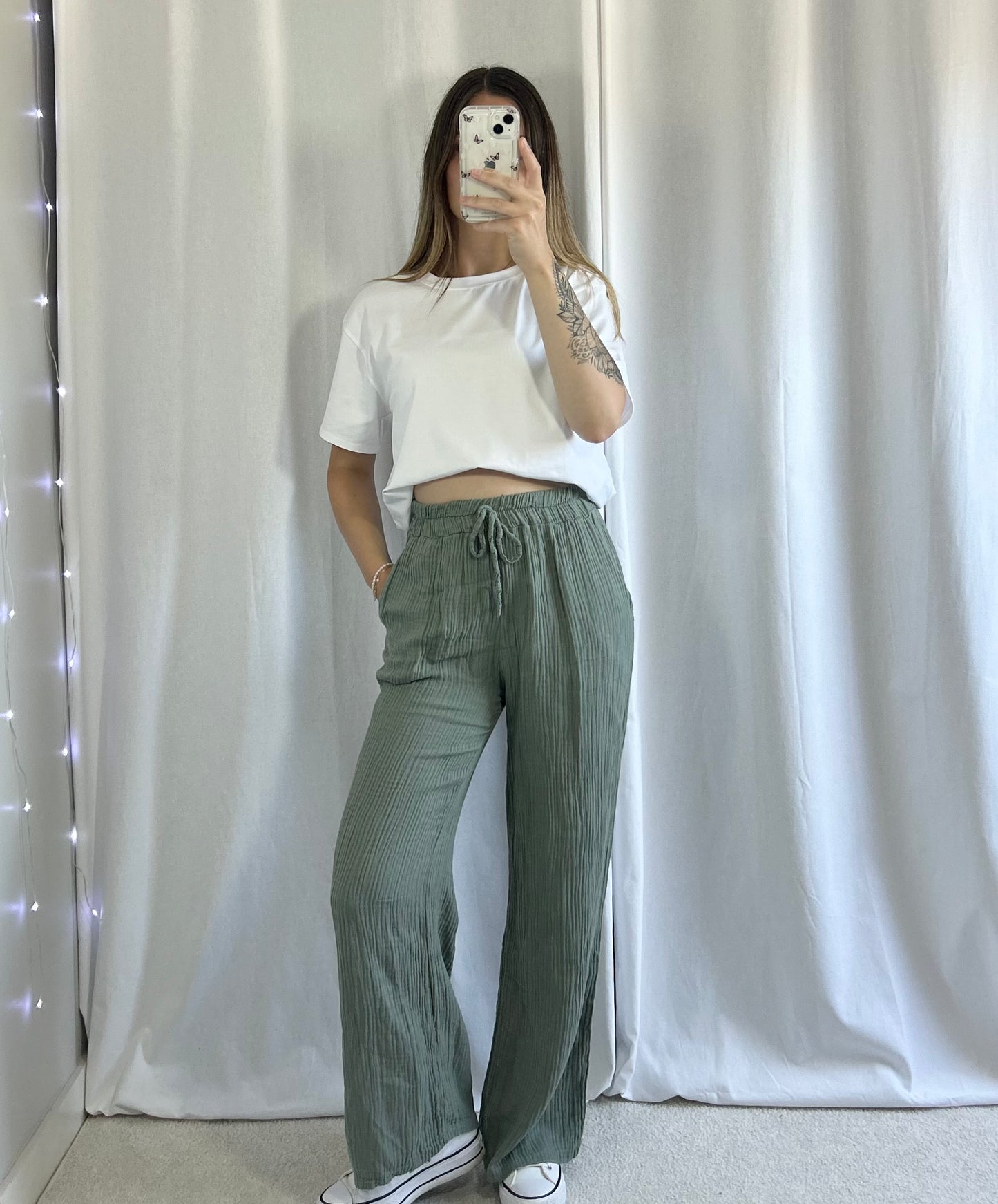 PANTALON GAZE - KAKI