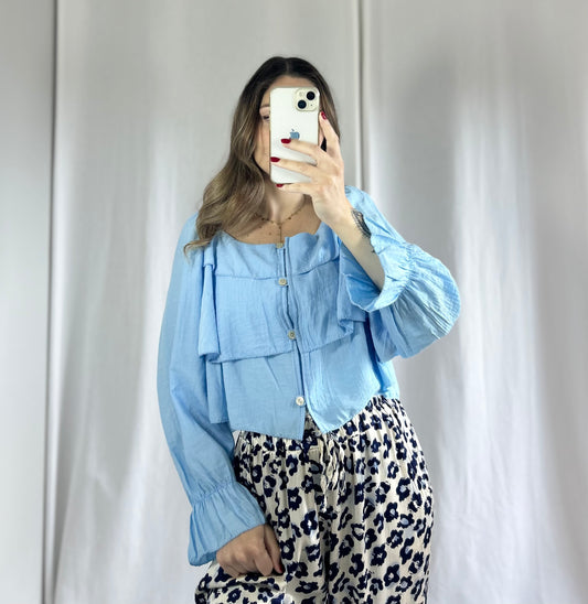 BLOUSE MIRA - BLEU
