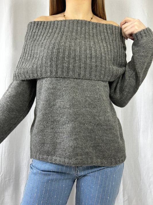 PULL LISA - GRIS FONCÉ