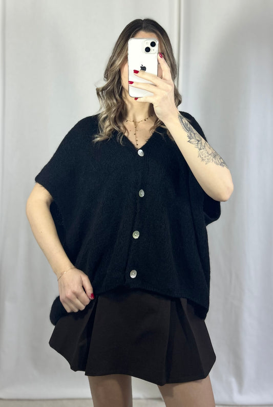 GILET SANS MANCHE MÉLINA - NOIR