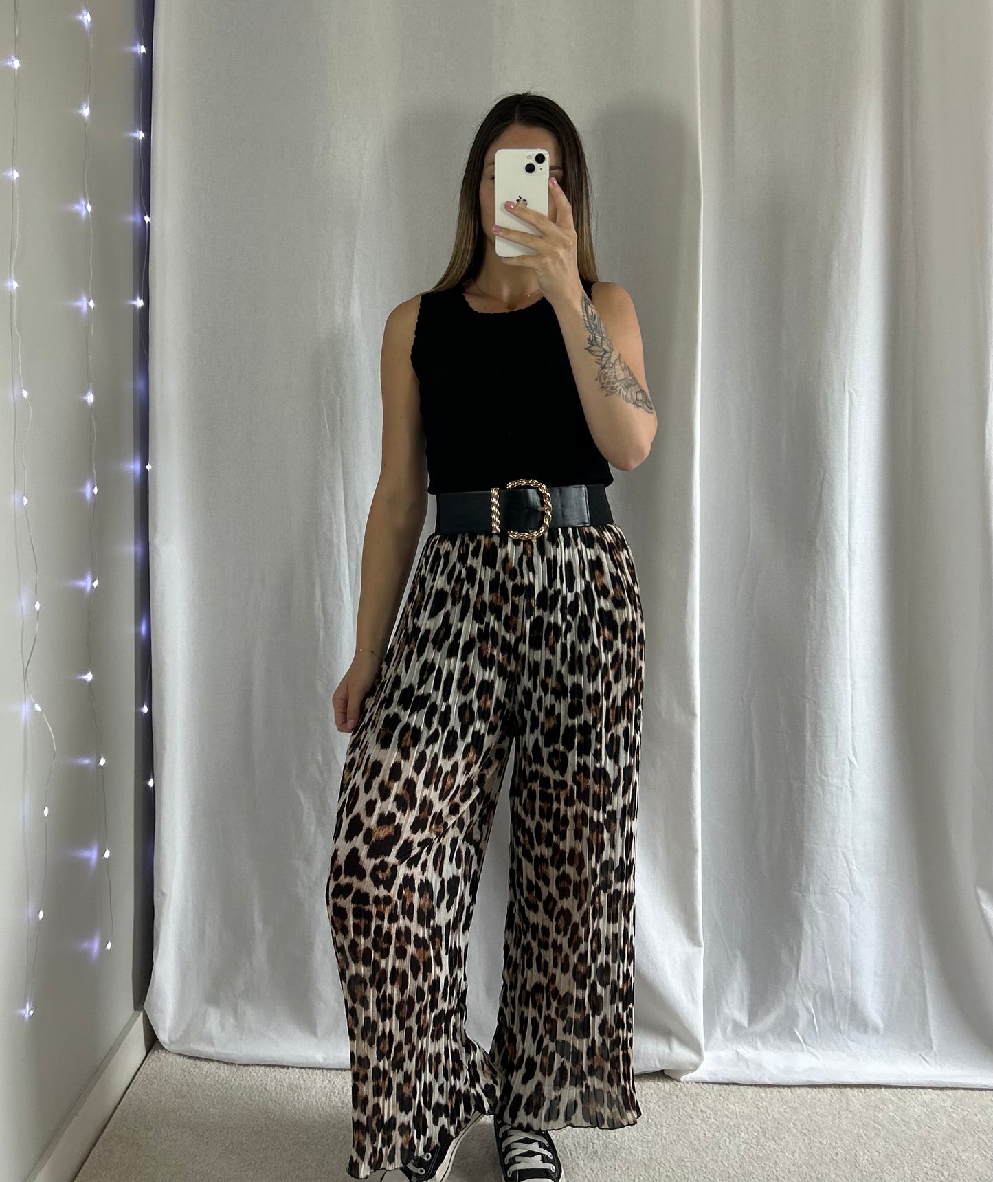 PANTALON ARYA - LÉOPARD MARRON