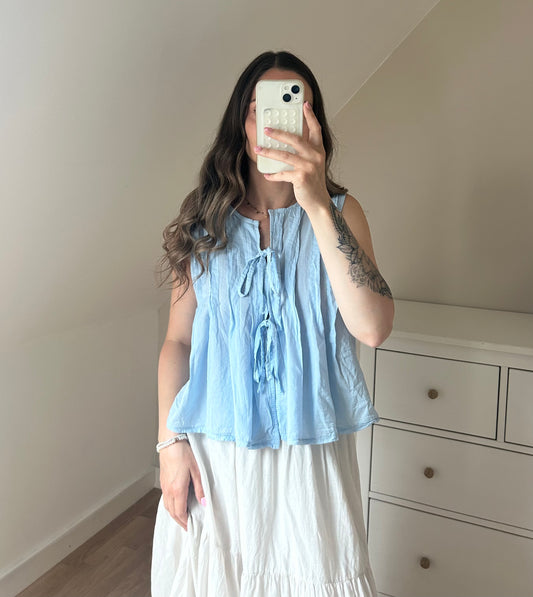 BLOUSE FLORENCE - BLEU