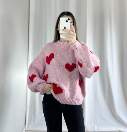 PULL ANAÉ CŒUR - ‼️ DÉFECTUEUX ‼️