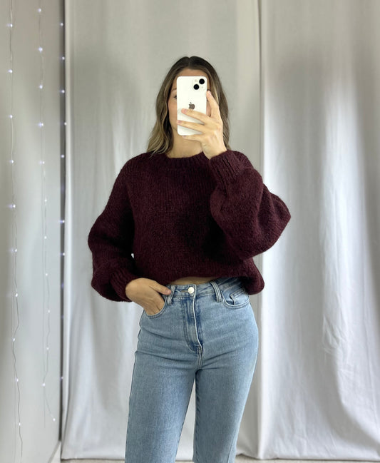 PULL ANAÉ - BORDEAUX