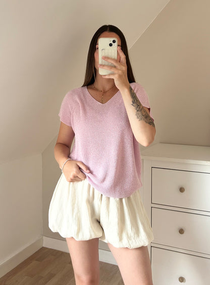HAUT PAILLETÉ - ROSE