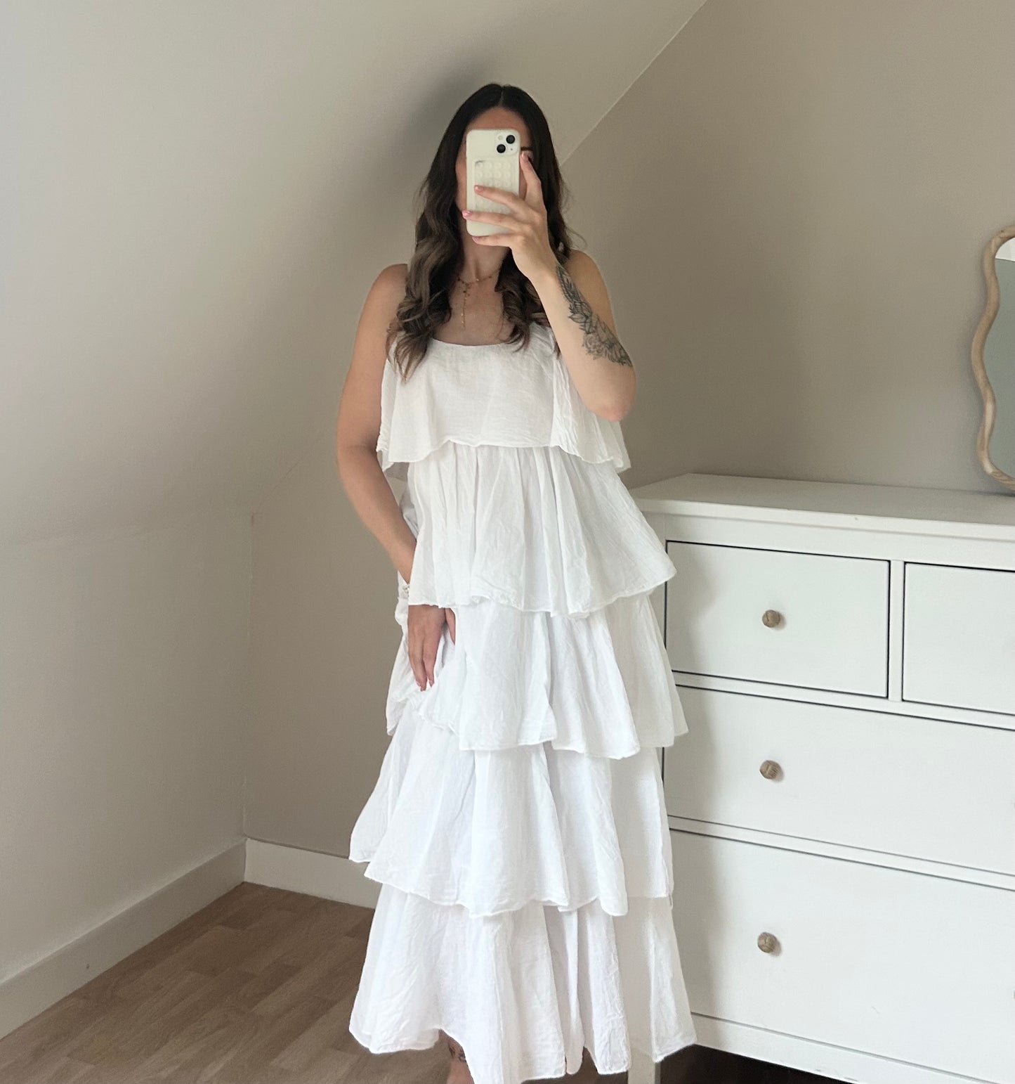 ROBE CHRISTELLE - BLANC