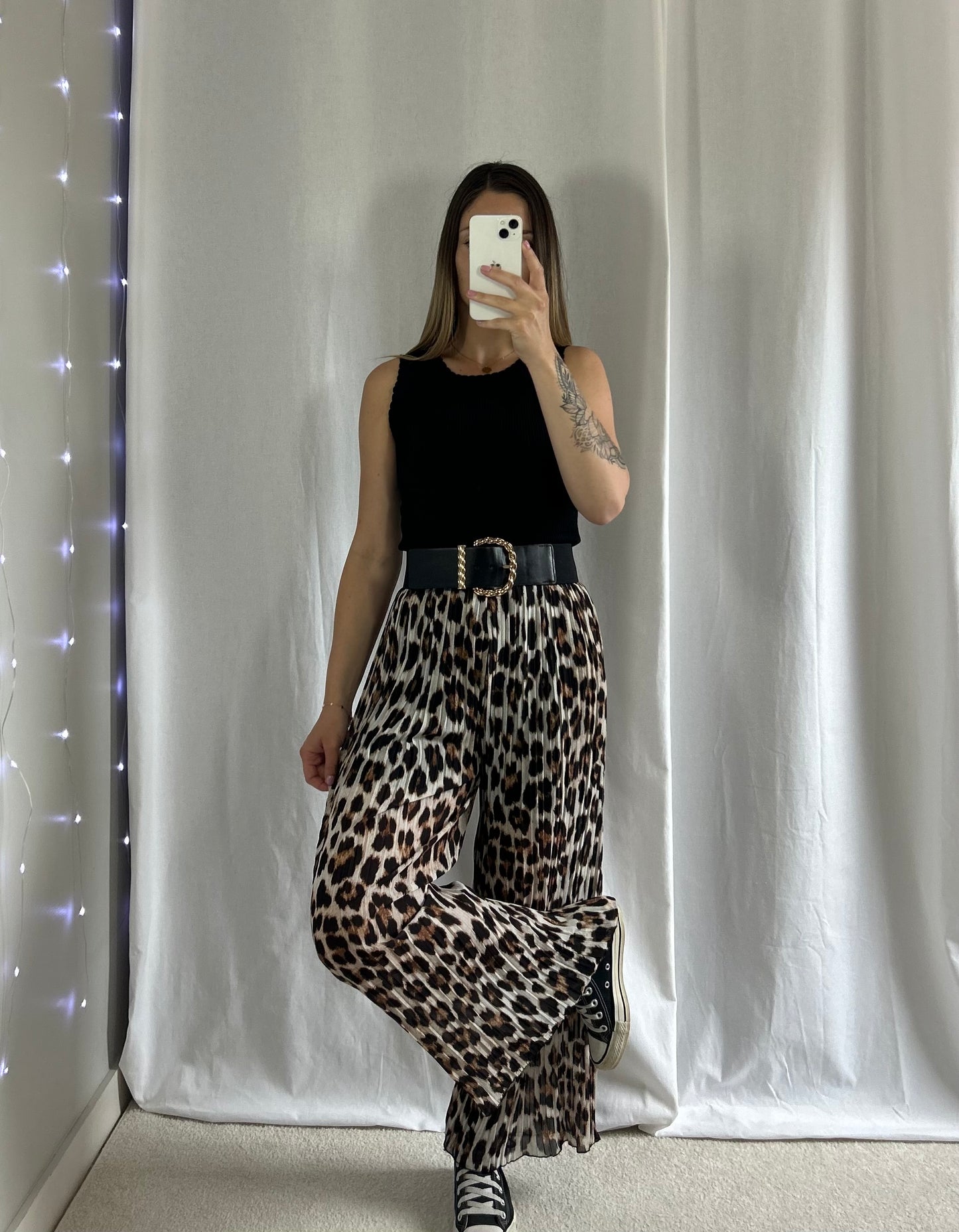 PANTALON ARYA - LÉOPARD MARRON