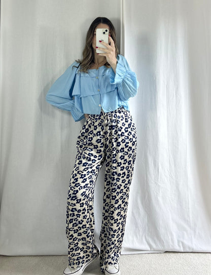 PANTALON LYNA - BLEU