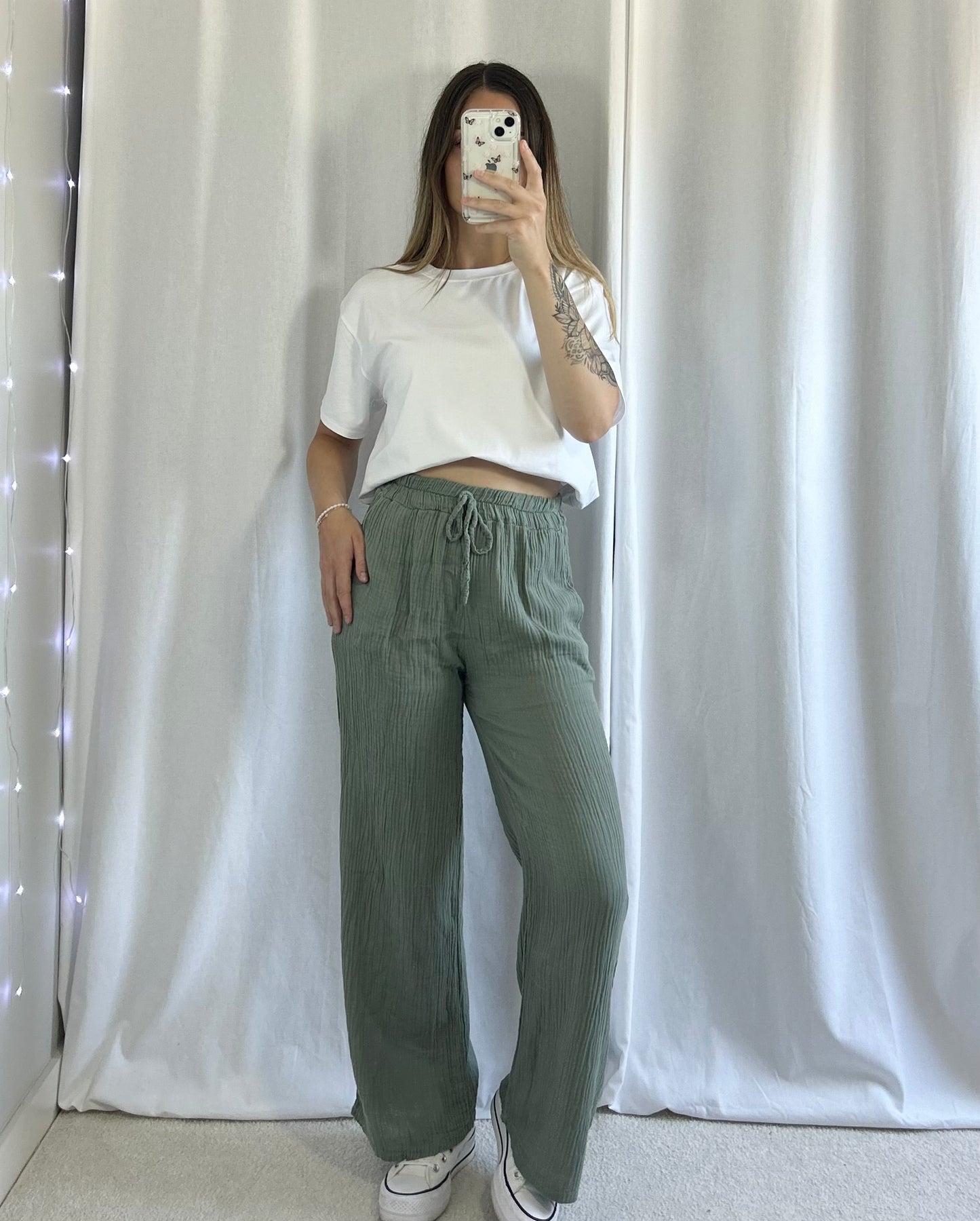 PANTALON GAZE - KAKI