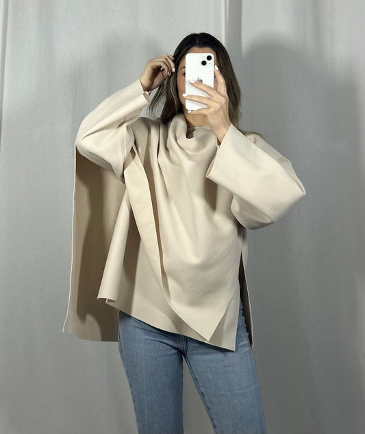 CAPE PONCHO - BEIGE