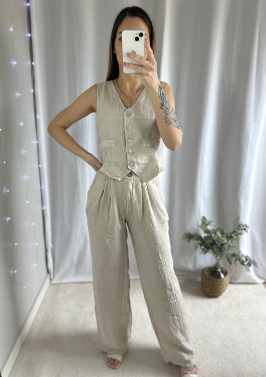 PANTALON EMMA - BEIGE