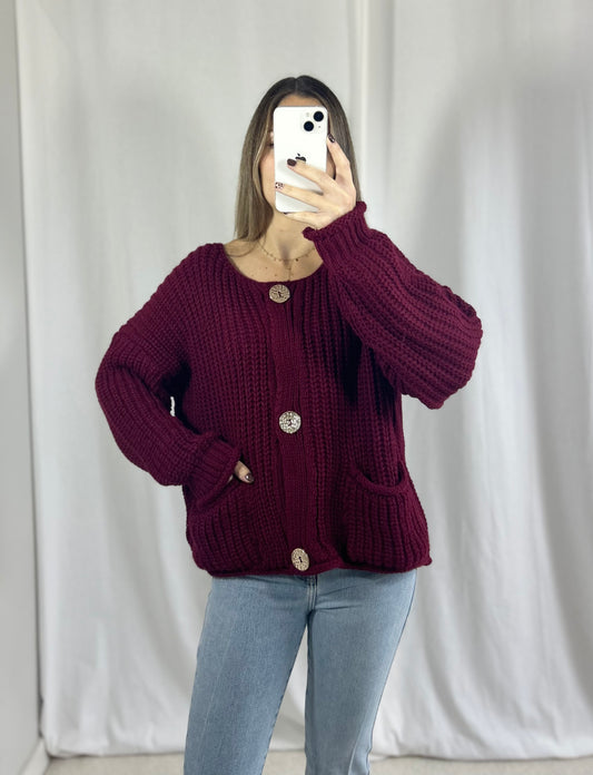 GILET LÉANA - BORDEAUX