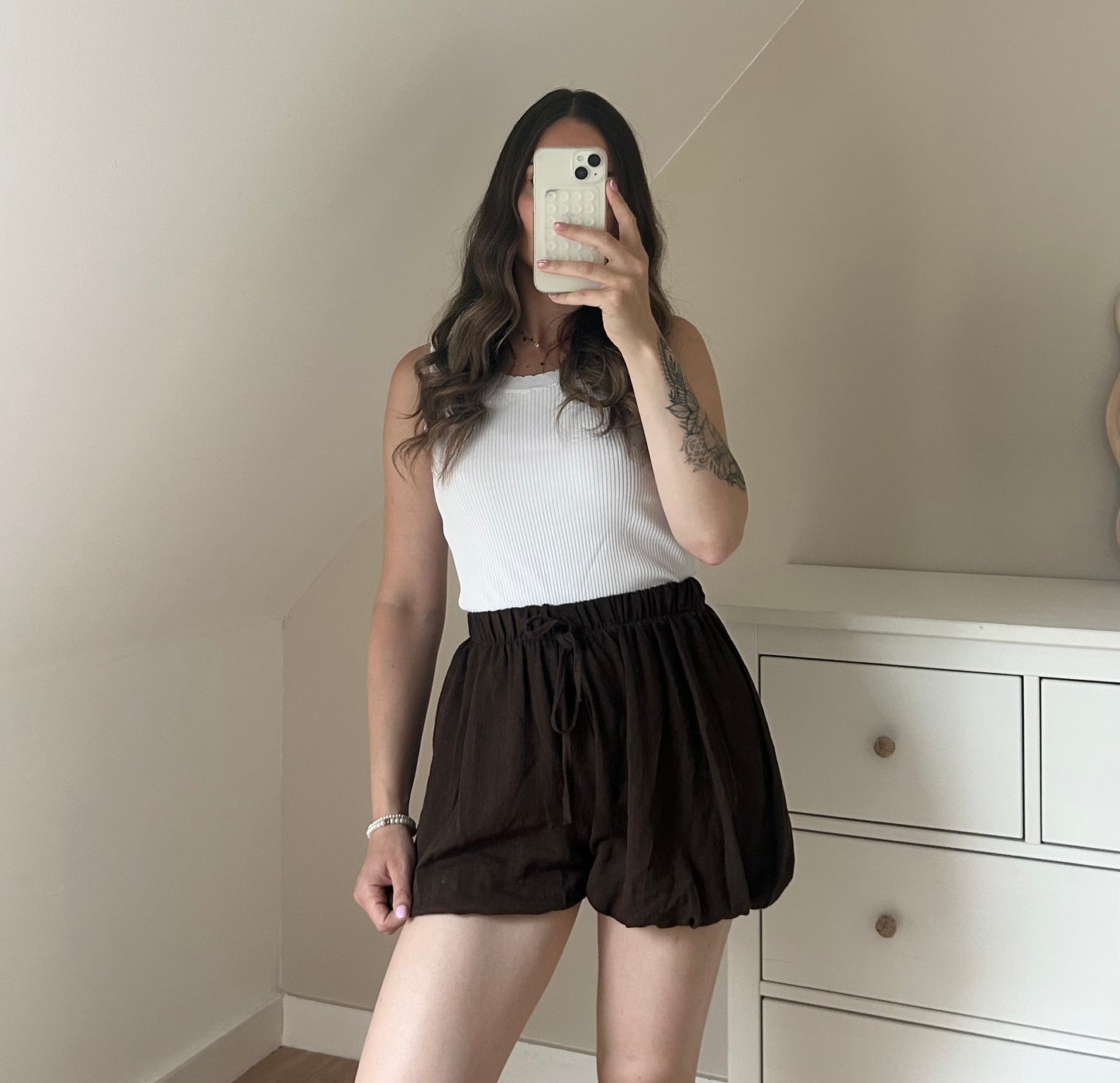 SHORT JENNA - MARRON