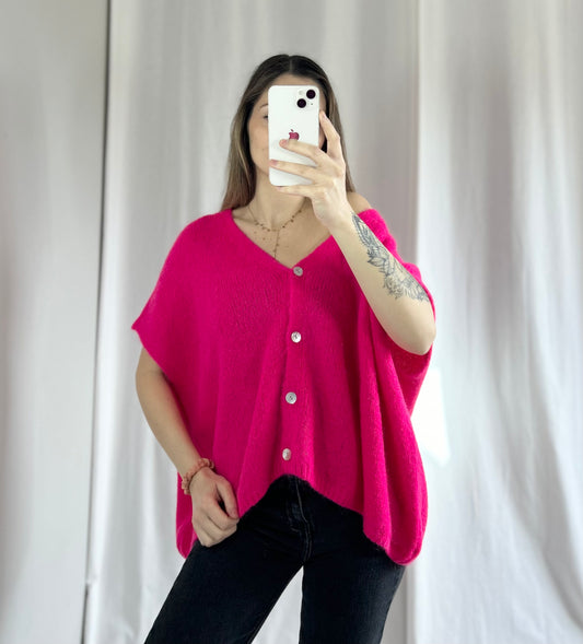 GILET SANS MANCHES MÉLINA - FUSCHIA