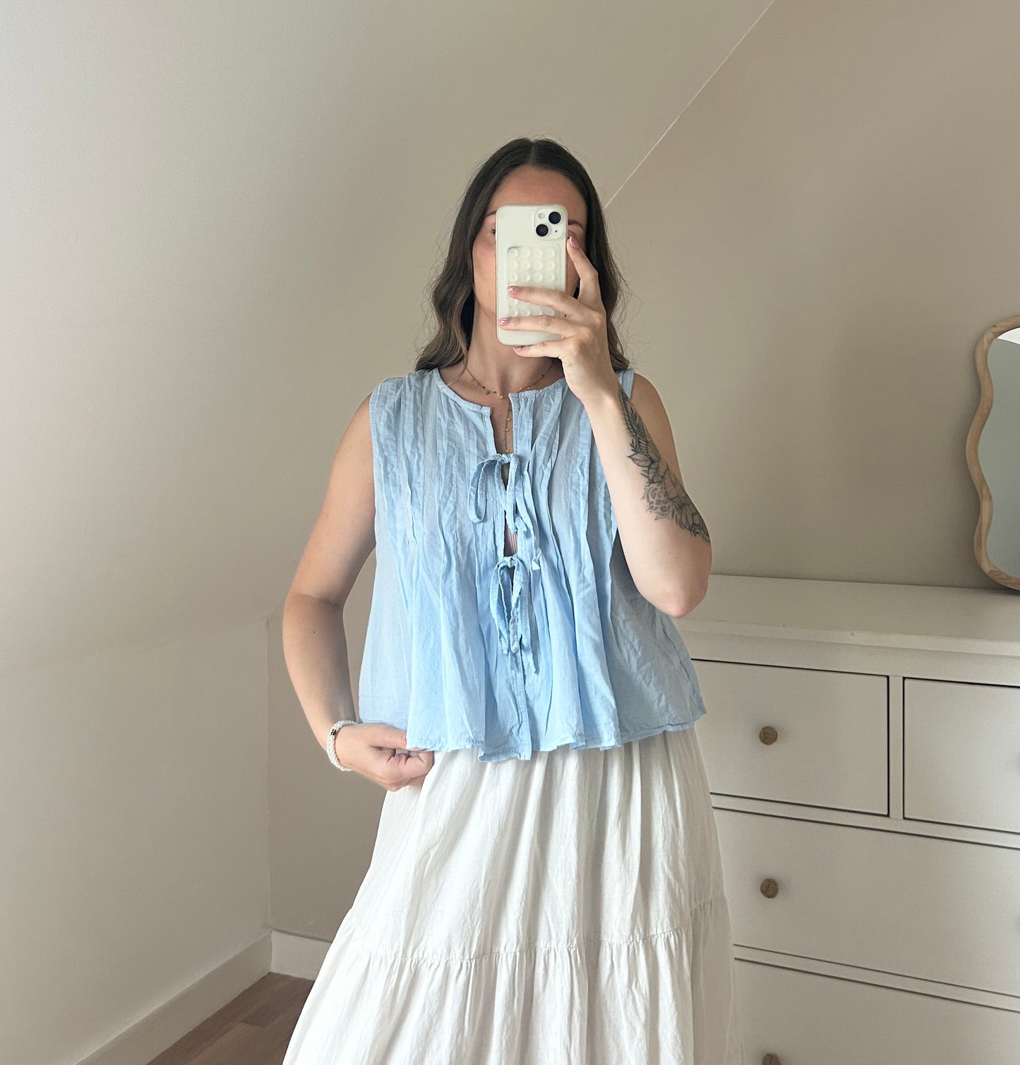 BLOUSE FLORENCE - BLEU