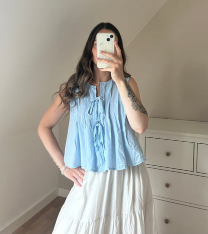 BLOUSE FLORENCE - BLEU
