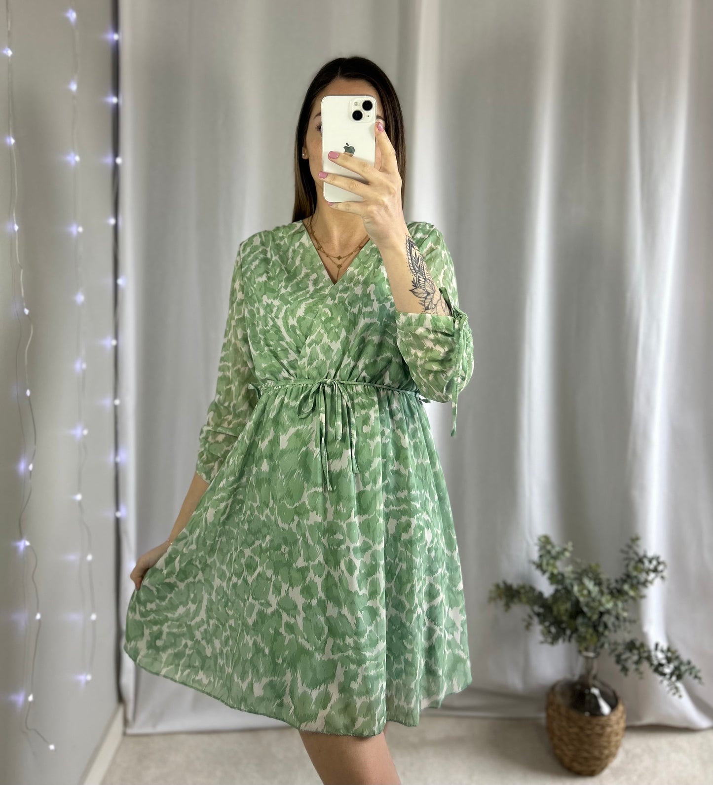 ROBE JULIA - VERT CLAIR